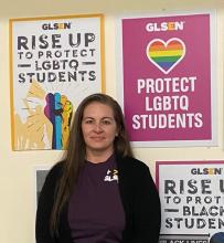 Marsha McDowell at the GLSEN office