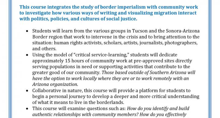 Border Imperialism and Service-Learning -- Summer 2023 Human Rights Practice Course